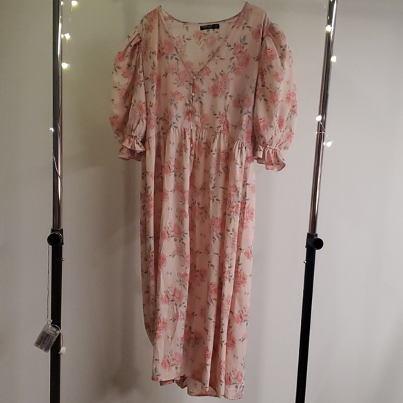 Nasty Gal Floral Dress Size 12 - Picture 2 of 4